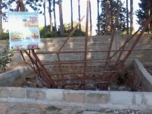 Rain harvesting area